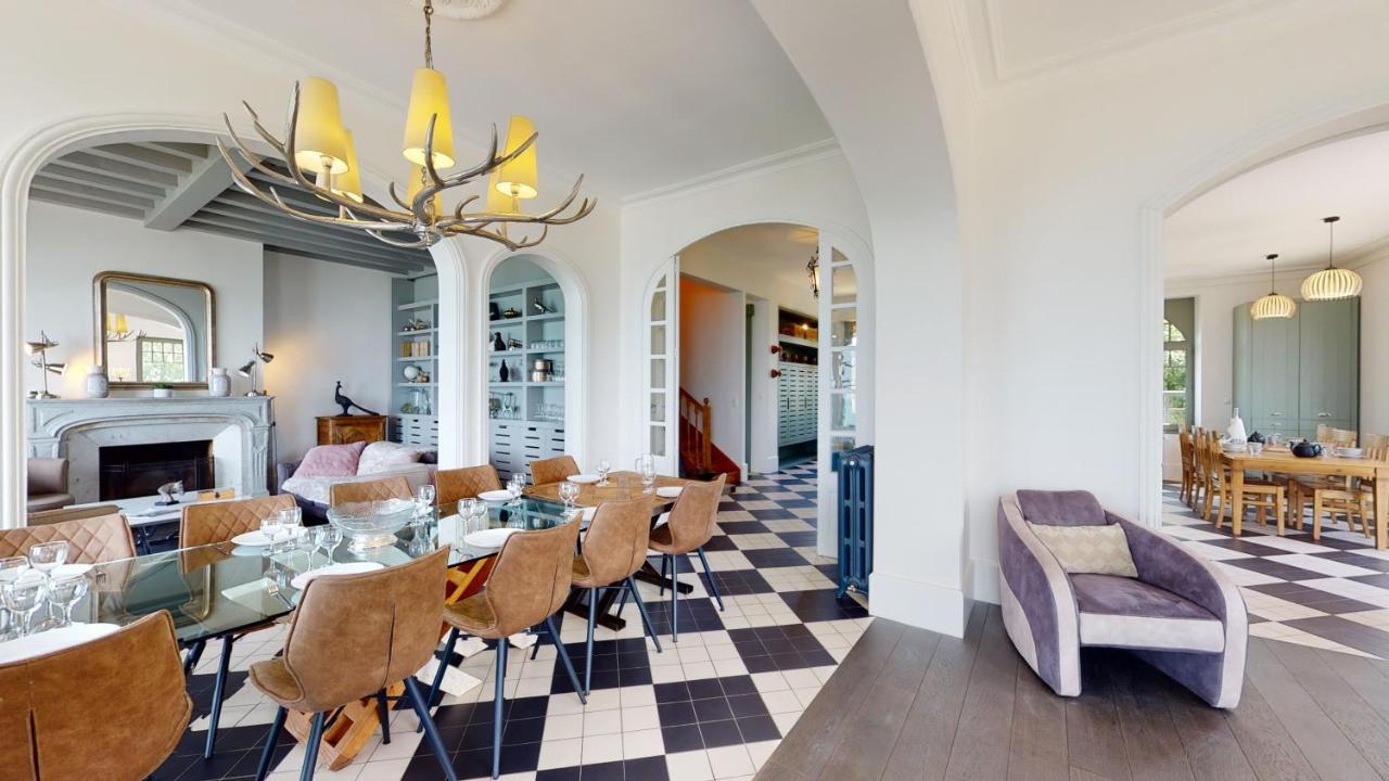Les Roches Grises, Luxueuse Villa Face Mer, 4Etoiles, Spa Et Jardin Panoramique, Societe La Clef Decamp Granville Exterior foto
