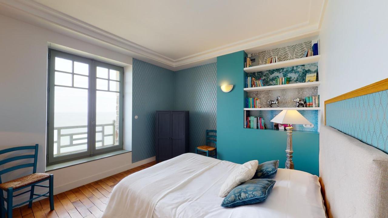 Les Roches Grises, Luxueuse Villa Face Mer, 4Etoiles, Spa Et Jardin Panoramique, Societe La Clef Decamp Granville Exterior foto